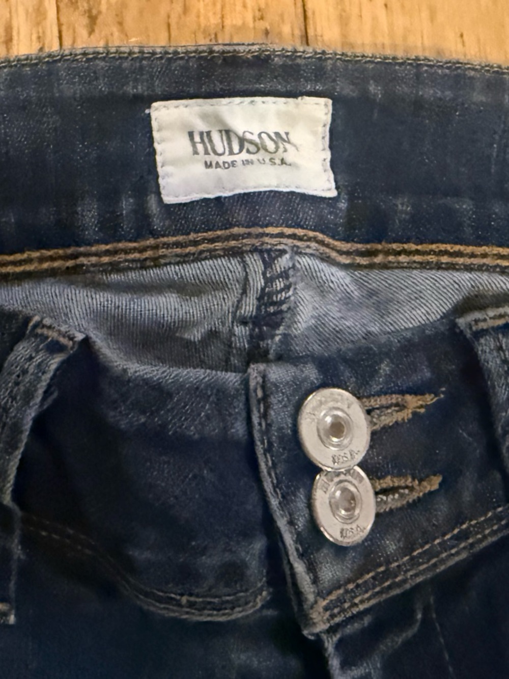 Hudson Jeans indigo button-fly denim